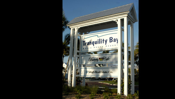 Tranquility Bay signage